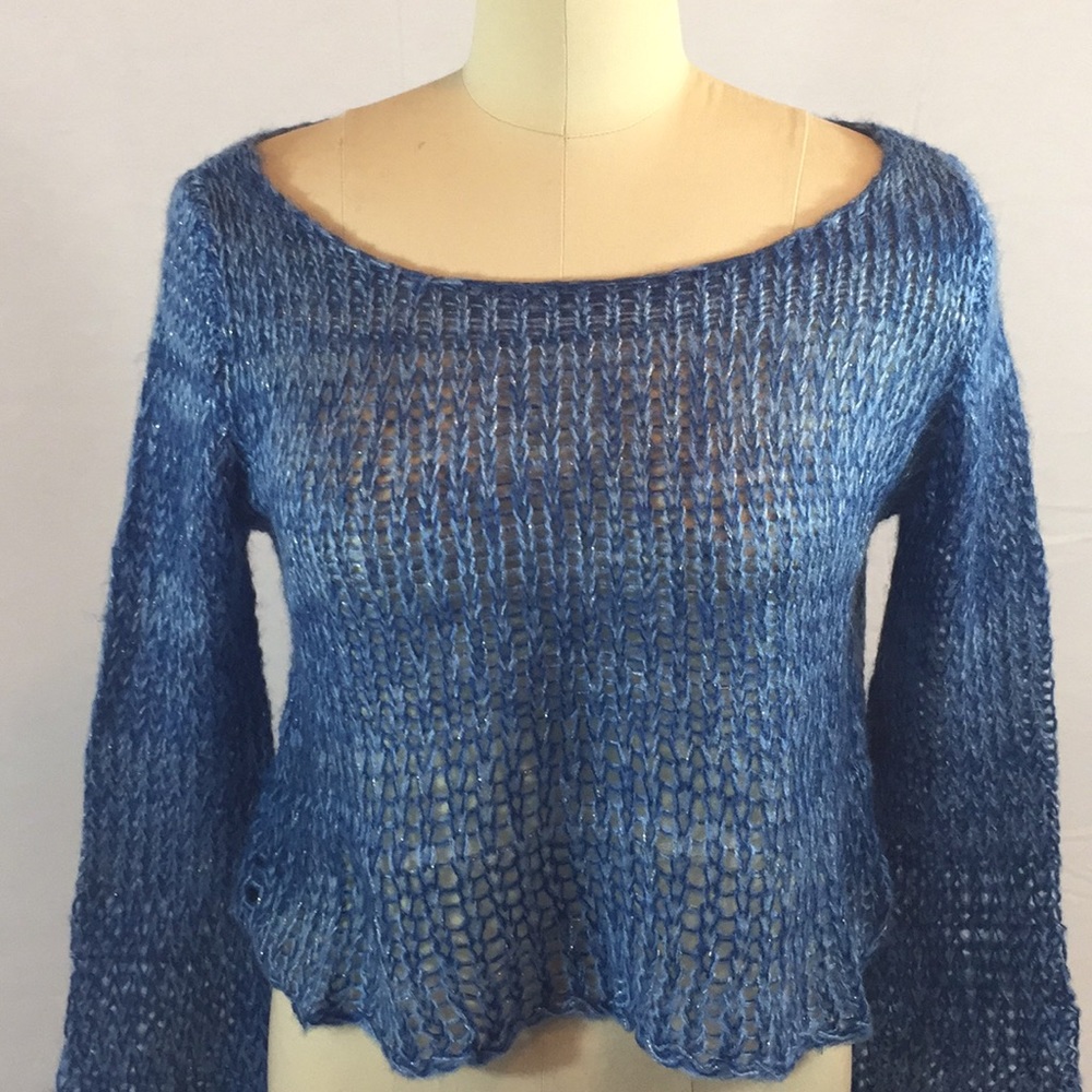 CROCHETED KNIT SWEATER - Picture 2 of 7